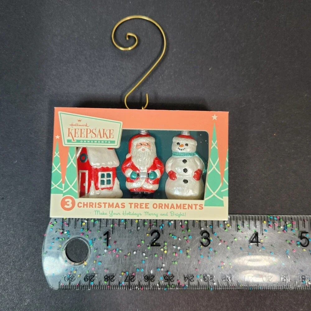 Hallmark Nifty Fifties Ornament 2014 Retro 3 Christmas Tree Ornaments NOS in Box
